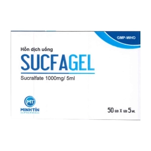 Sucfagel 1000mg/5ml Donaipharm 50 gói x 5ml (Sucralfate)