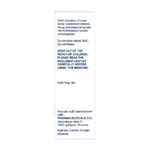 Sudomon 50mcg/1dos Sandoz 120 liều (Mometasone furoate)