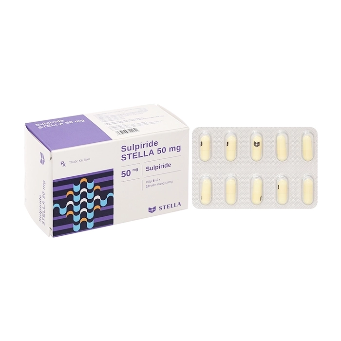Sulpiride Stella 50mg 5 vỉ x 10 viên