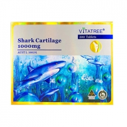 Tpbvsk Sụn cá mập Vitatree Shark Cartilage 1000mg, Chai 200 viên