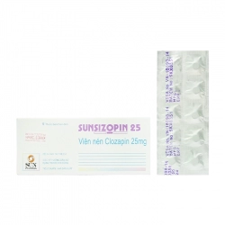 Sunsizopin 25mg Sun Pharma 5 vỉ x 10 viên - Trị chứng tâm thần phân liệt