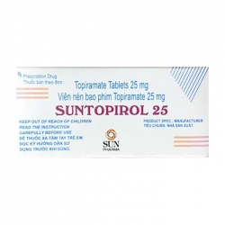 Suntopirol 25mg Sun Pharma 5 vỉ x 10 viên - Trị bệnh động kinh