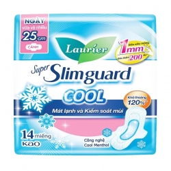 Super Slimguard Cool 25cm Laurier 14 miếng (có cánh)