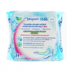 Super Slimguard Cool 25cm Laurier 14 miếng (có cánh)