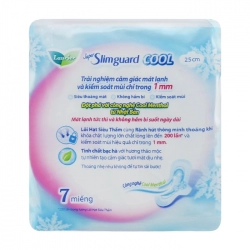Super Slimguard Cool 25cm Laurier 7 miếng (có cánh)