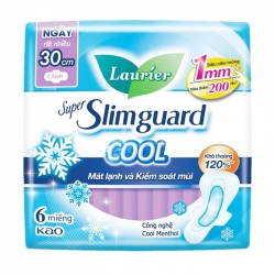Super Slimguard Cool 30cm Laurier 6 miếng (có cánh)