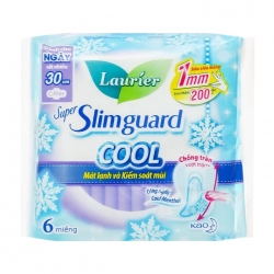 Super Slimguard Cool 30cm Laurier 6 miếng (có cánh)