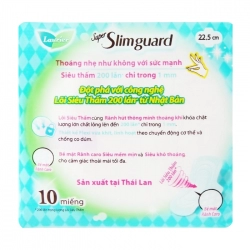 Super Slimguard Laurier 10 miếng ( có cánh)