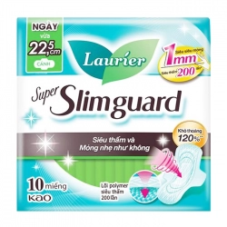 Super Slimguard Laurier 10 miếng ( có cánh)