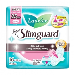 Super Slimguard Laurier 25cm 16 miếng (có cánh)