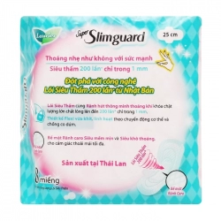 Super Slimguard Laurier 25cm 8 miếng (có cánh)