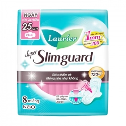 Super Slimguard Laurier 25cm 8 miếng (có cánh)