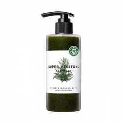 Sữa Rửa Mặt Super Vegitoks Cleanser Green, màu xanh, Chai 300ml