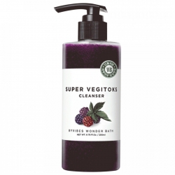 Sữa Rửa Mặt Super Vegitoks Cleanser Purple, màu tím, Chai 300ml