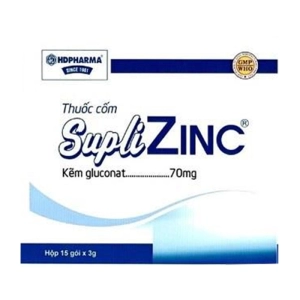 Suplizinc 70mg HDPharma 15 gói x 3g (Kẽm gluconat)