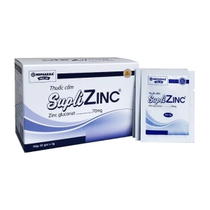 Suplizinc 70mg HDPharma 30 gói x 3g (Kẽm gluconat)