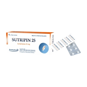 Sutripin 25 Herabiopharm 3 vỉ x 10 viên (Sumatriptan)