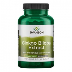 Tpbvsk bổ não Swanson Ginkgo Biloba Extract 60mg, Chai 240 Viên Tpbvsk bổ não Swanson Ginkgo Biloba Extract 60mg, Chai 240 Viên