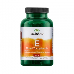 Swanson Vitamin E Mixed Tocopherols đẹp da, chống lão hóa, Chai 250 viên Swanson Vitamin E Mixed Tocopherols đẹp da, chống lão hóa, Chai 250 viên