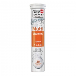 Thực Phẩm Bảo Vệ Sức Khoẻ Viên sủi Swiss Energy Multivitamins + Biotin (20 Viên/Lọ) Thực Phẩm Bảo Vệ Sức Khoẻ Viên sủi Swiss Energy Multivitamins + Biotin (20 Viên/Lọ)