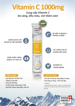 Thực Phẩm Bảo Vệ Sức Khoẻ Viên Sủi Swiss Energy Vitamin C (20 Viên/ Lọ) Thực Phẩm Bảo Vệ Sức Khoẻ Viên Sủi Swiss Energy Vitamin C (20 Viên/ Lọ)