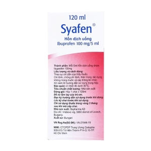 Syafen 100mg/5ml Sopharma 120ml (Ibuprofen)