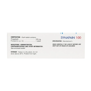 Synapain 100 Savipharm 3 vỉ x 10 viên (Pregabaline)