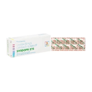 Syndopa 275 Sun Pharma 5 vỉ x 10 viên (Levodopa + Carbidopa)