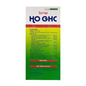 Syrup Ho GHC Tipharco 125ml - Hỗ trợ giảm ho, giảm đờm Syrup Ho GHC Tipharco 125ml - Hỗ trợ giảm ho, giảm đờm