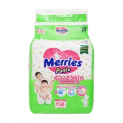 Tã Quần Merries Goodskin Cỡ M Kao 50 miếng (7-12kg) Tã Quần Merries Goodskin Cỡ M Kao 50 miếng (7-12kg)