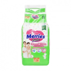 Tã Quần Merries Goodskin Cỡ XL Kao 38 miếng (12-19kg) Tã Quần Merries Goodskin Cỡ XL Kao 38 miếng (12-19kg)