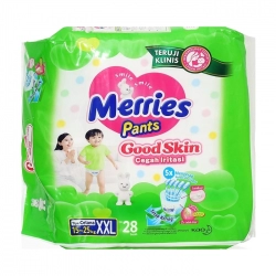 Tã Quần Merries Goodskin Cỡ XXL Kao 28 miếng (15-25kg) Tã Quần Merries Goodskin Cỡ XXL Kao 28 miếng (15-25kg)