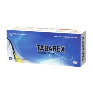 Tabarex 80mg Davipharm, 3 vỉ x 10 viên Tabarex 80mg Davipharm, 3 vỉ x 10 viên