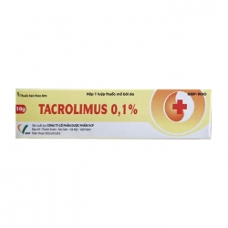 Tacrolimus 0.1% VCP 10g - Điều trị viêm da dị ứng Tacrolimus 0.1% VCP 10g - Điều trị viêm da dị ứng