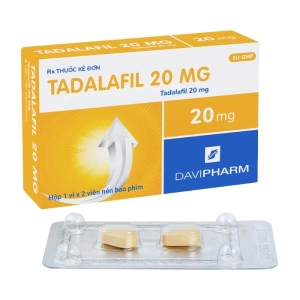 Tadalafil 20mg Davipharm 1 vỉ x 2 viên (Tadalafil)