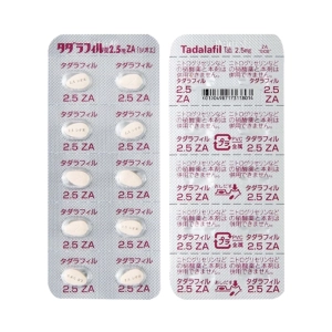 Tadalafil 2.5mg ZA 10 vỉ x 10 viên (Tadalafil)