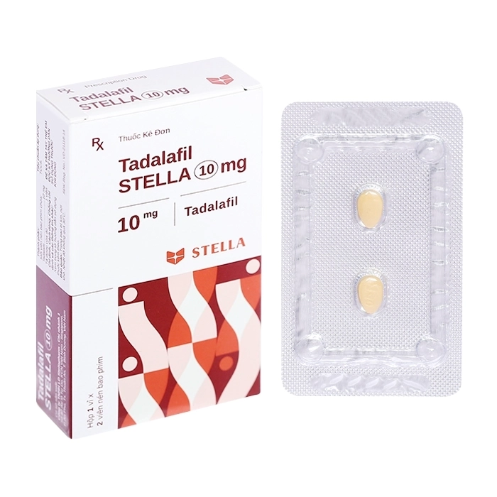Tadalafil Stella 10mg 1 vỉ x 2 viên Tadalafil Stella 10mg 1 vỉ x 2 viên