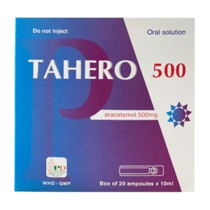 Tahero 500 Phương Đông 20 ống x 10ml (Paracetamol)