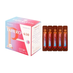 Tahero 650 Phương Đông 20 ống x 10ml Tahero 650 Phương Đông 20 ống x 10ml