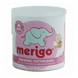 Tăm bông Merigo đầu bông nhỏ | Hộp 330 que Tăm bông Merigo đầu bông nhỏ | Hộp 330 que