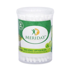 Tăm bông người lớn Bông Bạch Tuyết Meriday, Hộp 80 que Tăm bông người lớn Bông Bạch Tuyết Meriday, Hộp 80 que