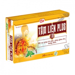 Tâm Liên Plus TM 3 vỉ x 10 viên - Viên uống hỗ trợ bổ phế, giảm ho