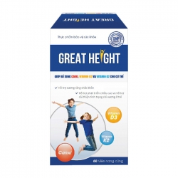 Tăng chiều cao Great Height, Hộp 60 viên