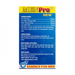 Tăng cường sinh lý phái mạnh Menpro New, Hộp 30 Viên