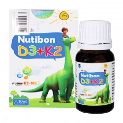 Tăng hấp thu canxi Nutibon D3+K2, lọ 10ml Tăng hấp thu canxi Nutibon D3+K2, lọ 10ml