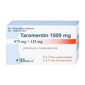 Taromentin 1000mg Polfa Tarchomin 2 vỉ x 7 viên Taromentin 1000mg Polfa Tarchomin 2 vỉ x 7 viên