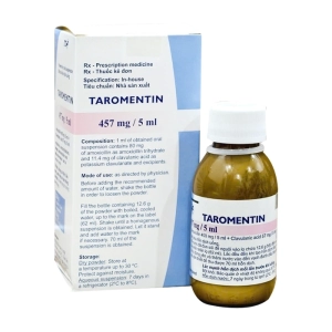 Taromentin 457mg/5ml Polfa Tarchomin 70ml (Amoxicillin trihydrat + Acid clavulanic)