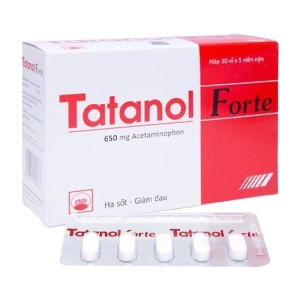 Tatanol Forte 650mg Pymepharco 30 vỉ x 5 viên Tatanol Forte 650mg Pymepharco 30 vỉ x 5 viên
