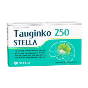 Tauginko 250 Stella 3 vỉ x 10 viên (Ginkgo biloba)