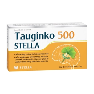 Tauginko 500 Stella 3 vỉ x 10 viên (Ginkgo biloba)